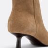 Leder-Stiefeletten mit Kitten-Heel