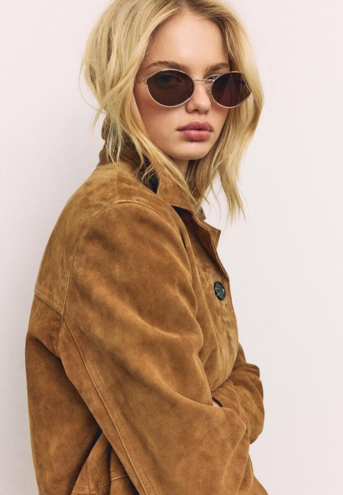 Lederjacke mit Taschen
