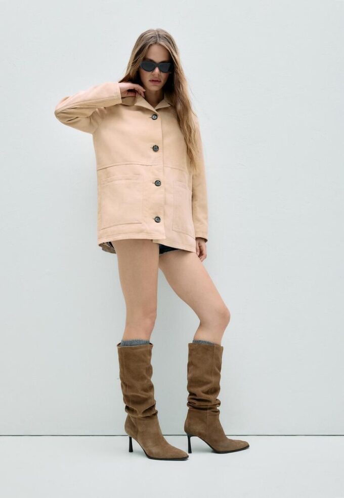 Lederjacke mit Taschen Lederjacke mit Taschen