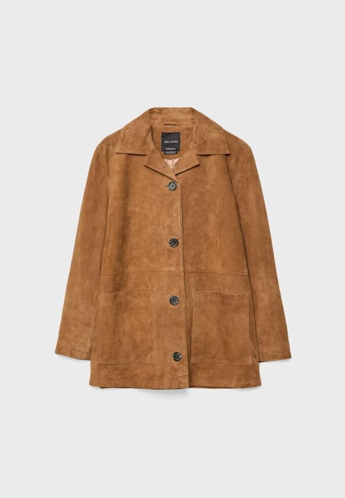 Lederjacke mit Taschen
