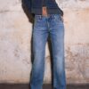 Low-Rise-Jeans mit geradem Bein