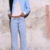 Low-Rise-Jeans mit geradem Bein Low-Rise-Jeans mit geradem Bein