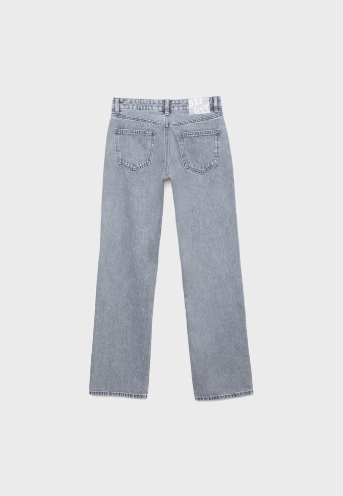 Low-Rise-Jeans mit geradem Bein Low-Rise-Jeans mit geradem Bein