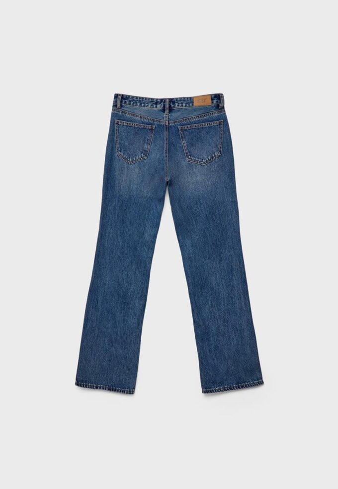 Low-Rise-Jeans mit geradem Bein