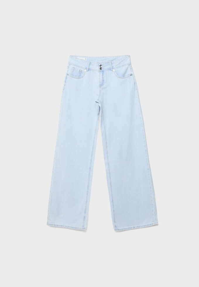 Low-Rise-Jeans mit zwei Knöpfen Low-Rise-Jeans mit zwei Knöpfen