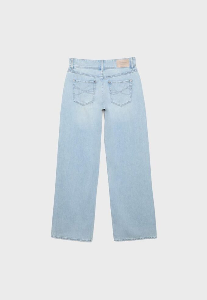 Low-Rise-Jeans mit zwei Knöpfen Low-Rise-Jeans mit zwei Knöpfen