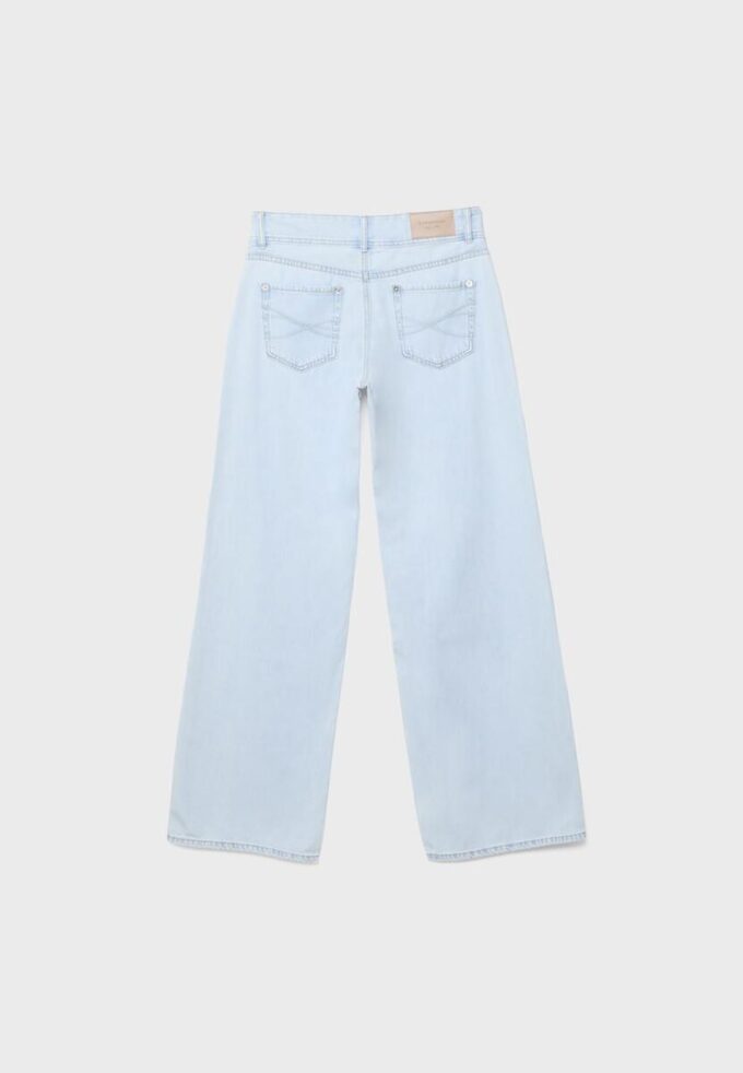 Low-Rise-Jeans mit zwei Knöpfen Low-Rise-Jeans mit zwei Knöpfen