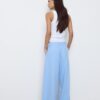 Lässige, gestreifte elegante Hose mit gekreuztem Bund Lässige, gestreifte elegante Hose mit gekreuztem Bund