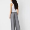 Lässige, gestreifte elegante Hose mit gekreuztem Bund Lässige, gestreifte elegante Hose mit gekreuztem Bund