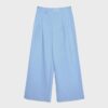 Lässige, gestreifte elegante Hose mit gekreuztem Bund Lässige, gestreifte elegante Hose mit gekreuztem Bund