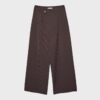 Lässige, gestreifte elegante Hose mit gekreuztem Bund Lässige, gestreifte elegante Hose mit gekreuztem Bund