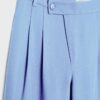 Lässige, gestreifte elegante Hose mit gekreuztem Bund Lässige, gestreifte elegante Hose mit gekreuztem Bund