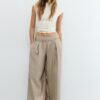Lyocell-Hose mit Abnähern und Kette Lyocell-Hose mit Abnähern und Kette