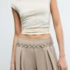 Lyocell-Hose mit Abnähern und Kette Lyocell-Hose mit Abnähern und Kette