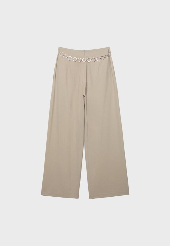 Lyocell-Hose mit Abnähern und Kette Lyocell-Hose mit Abnähern und Kette