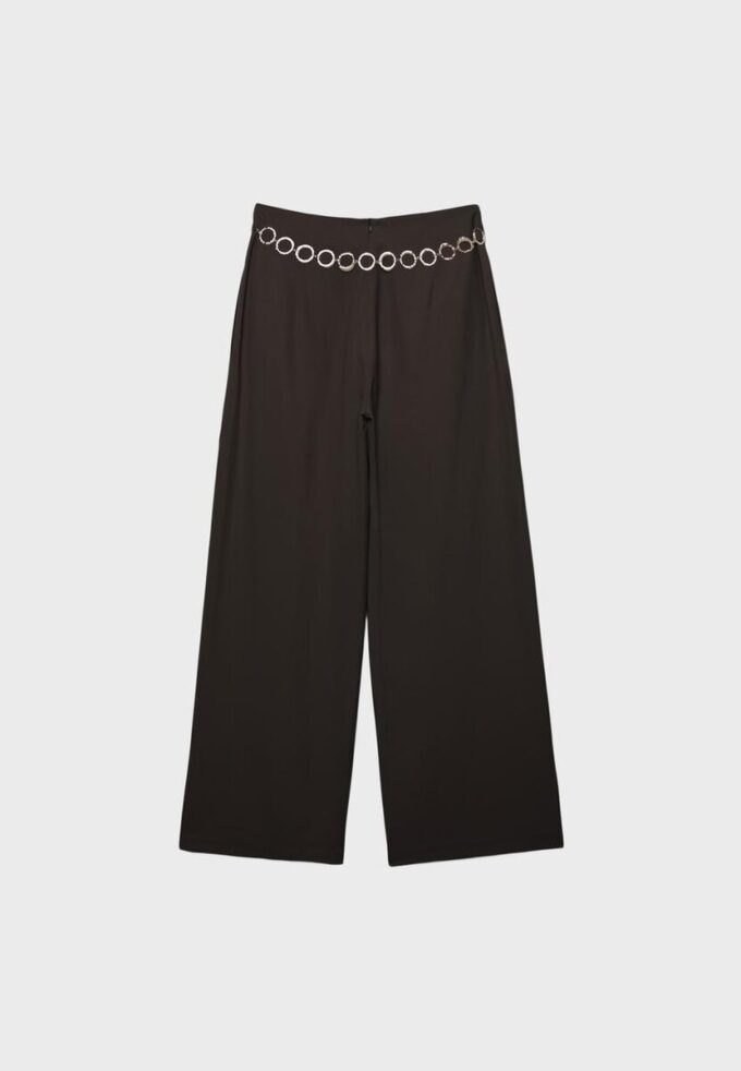Lyocell-Hose mit Abnähern und Kette Lyocell-Hose mit Abnähern und Kette