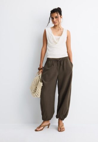 Lyocell-Sarouel-Hose