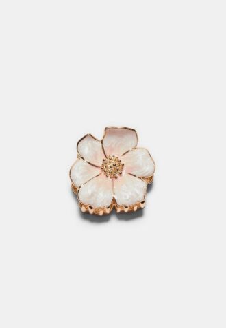 Metallic-Blumen-Haarspange