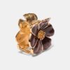 Metallic-Blumen-Haarspange