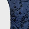 Midi-Kleid aus Tüll mit Qipao-Ausschnitt