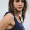 Midi-Kleid mit gekreuztem Rücken im Leinen-Look Midi-Kleid mit gekreuztem Rücken im Leinen-Look