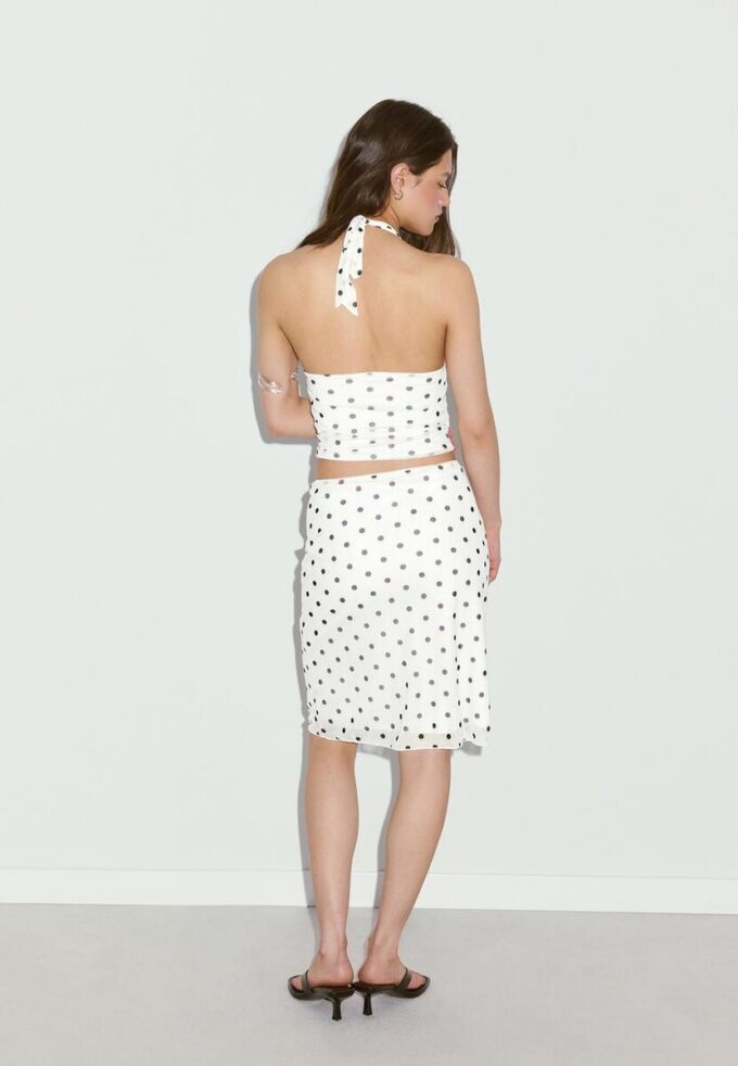 Midi-Rock aus Tüll mit Polka-Dots Midi-Rock aus Tüll mit Polka-Dots
