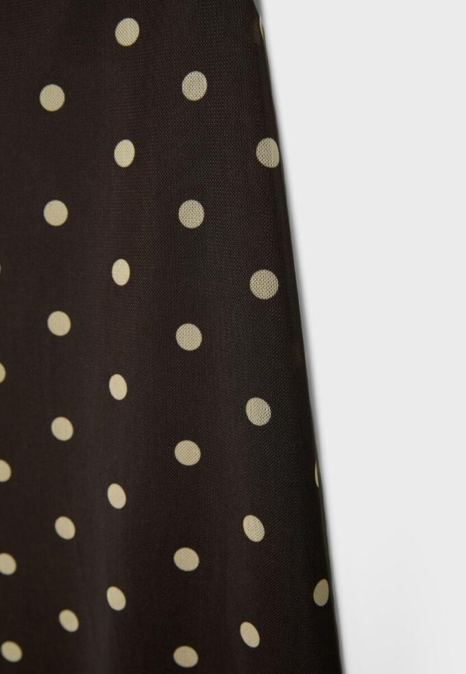 Midi-Rock aus Tüll mit Polka-Dots Midi-Rock aus Tüll mit Polka-Dots