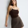 Mini-Skort aus Kunstwildleder Mini-Skort aus Kunstwildleder