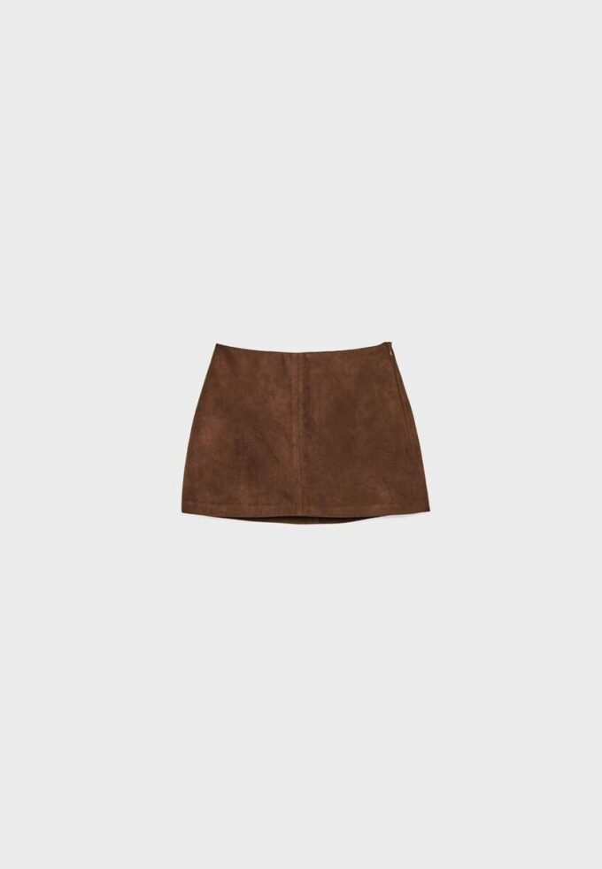 Mini-Skort aus Kunstwildleder Mini-Skort aus Kunstwildleder