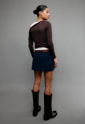 Mini-Skort mit Gürtel