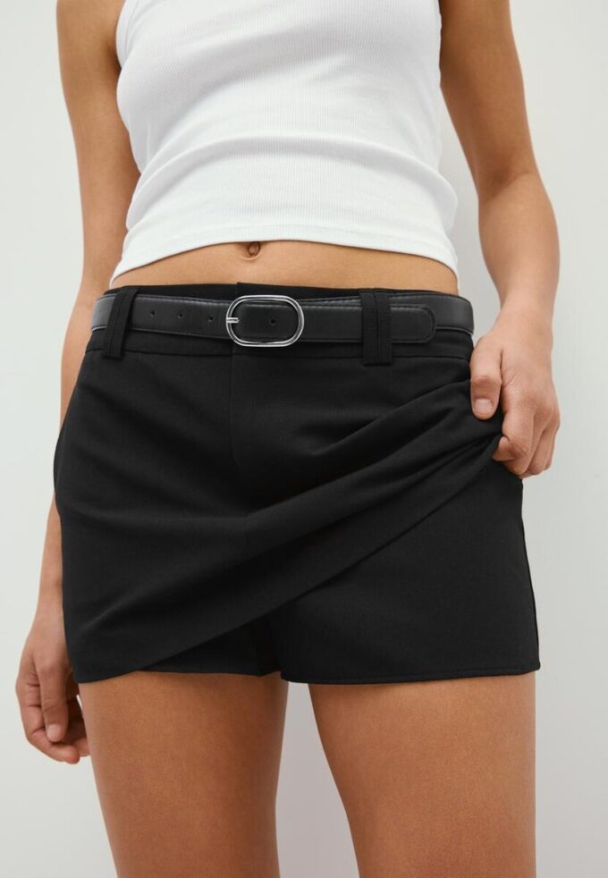 Mini-Skort mit Gürtel Mini-Skort mit Gürtel