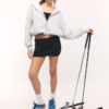 Mini-Skort mit Spitzenbesatz
