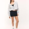 Mini-Skort mit Spitzenbesatz