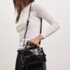 Mini-Tote-Umhängetasche mit Kokosnuss-Effekt
