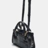 Mini-Tote-Umhängetasche mit Kokosnuss-Effekt