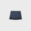 Minirock aus Satin mit Spitzenbesatz Minirock aus Satin mit Spitzenbesatz