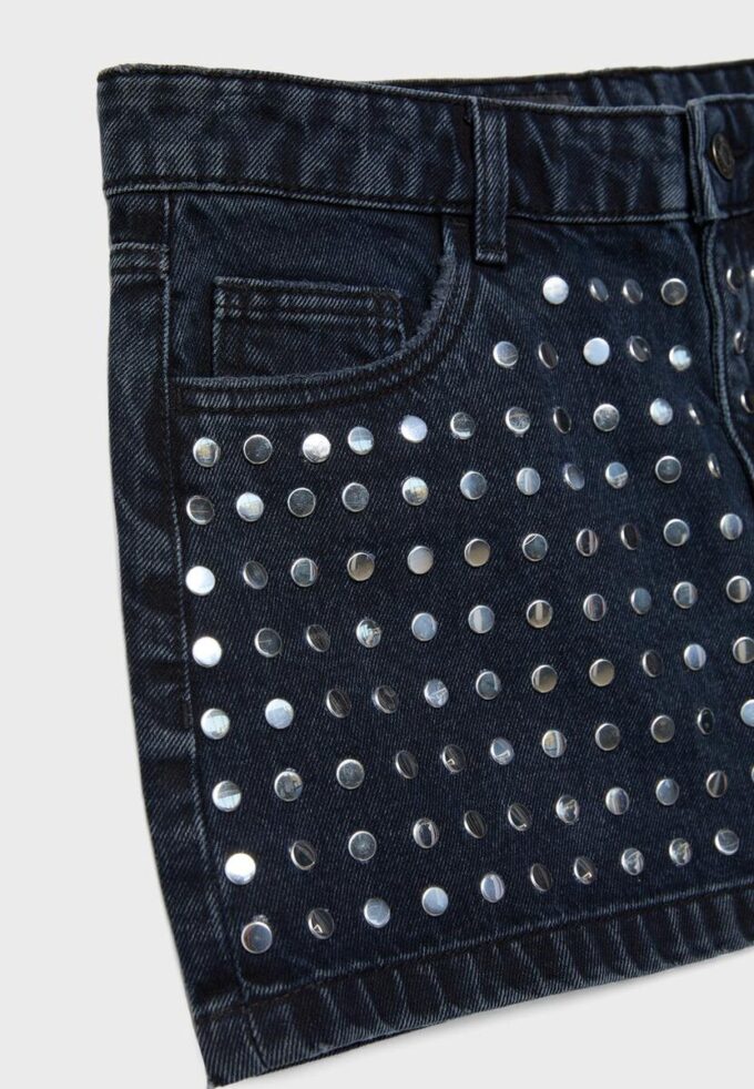 Nieten-Jeansrock Nieten-Jeansrock