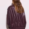 Oversize-Bikerjacke in Lederoptik