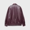 Oversize-Bikerjacke in Lederoptik