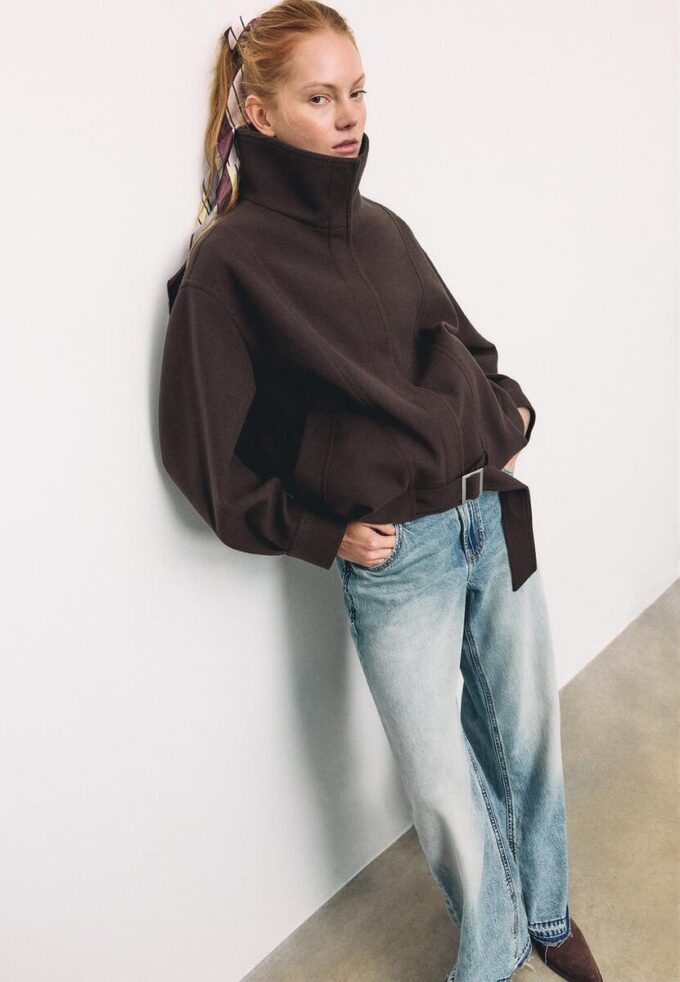 Oversize-Bomberjacke mit Soft Touch-Gefühl Oversize-Bomberjacke mit Soft Touch-Gefühl