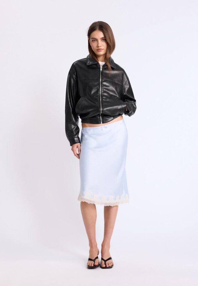 Oversize-Jacke in Lederoptik Oversize-Jacke in Lederoptik