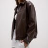 Oversize-Jacke in Lederoptik Oversize-Jacke in Lederoptik