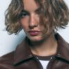 Oversize-Jacke in Lederoptik Oversize-Jacke in Lederoptik