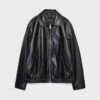 Oversize-Jacke in Lederoptik Oversize-Jacke in Lederoptik