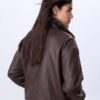 Oversize-Kunstlederjacke Oversize-Kunstlederjacke