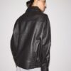 Oversize-Kunstlederjacke mit Revers Oversize-Kunstlederjacke mit Revers