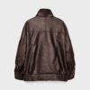 Oversize-Kunstlederjacke mit Revers Oversize-Kunstlederjacke mit Revers