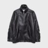 Oversize-Kunstlederjacke mit Revers Oversize-Kunstlederjacke mit Revers