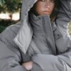Oversize-Steppjacke mit Kapuze Oversize-Steppjacke mit Kapuze