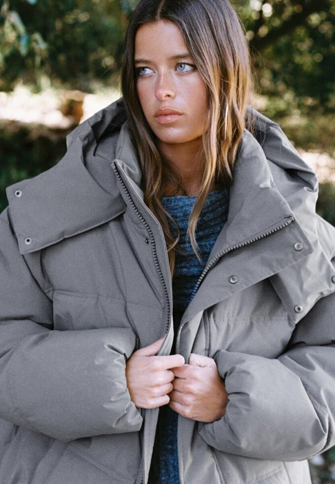 Oversize-Steppjacke mit Kapuze Oversize-Steppjacke mit Kapuze